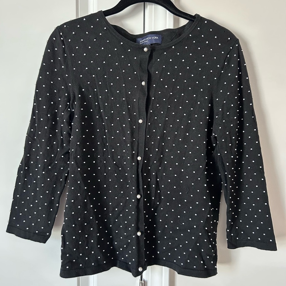 Size S Jones New York Pearl Cardigan